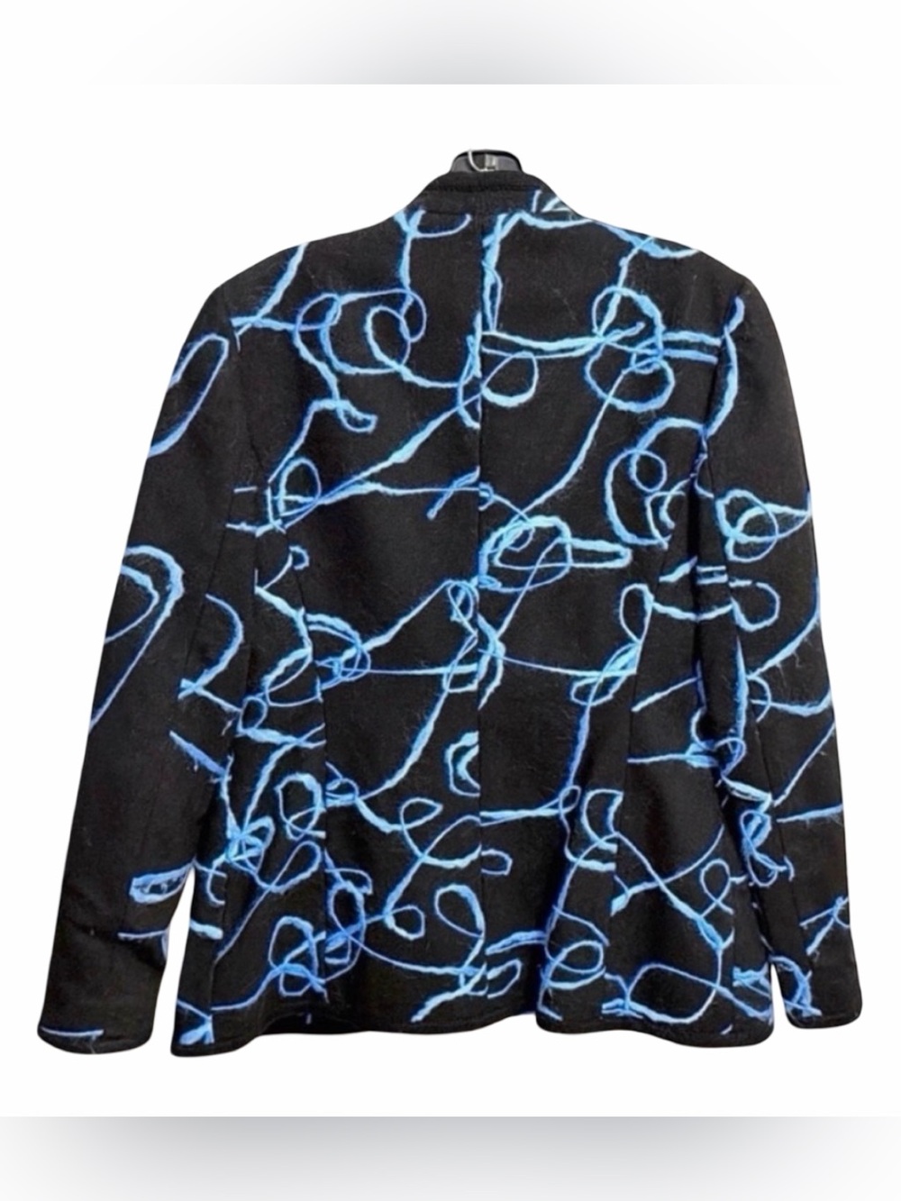 Carlisle Designer Jacket & Skirt Set | Abstract Blue Art Print - Picture 5 of 14